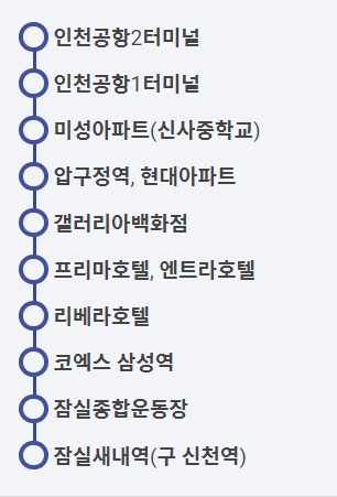 6006 공항버스 노선
