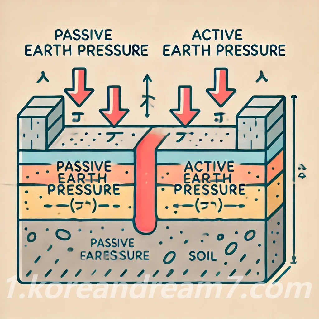 정지토압이 주동토압보다 큰 이유