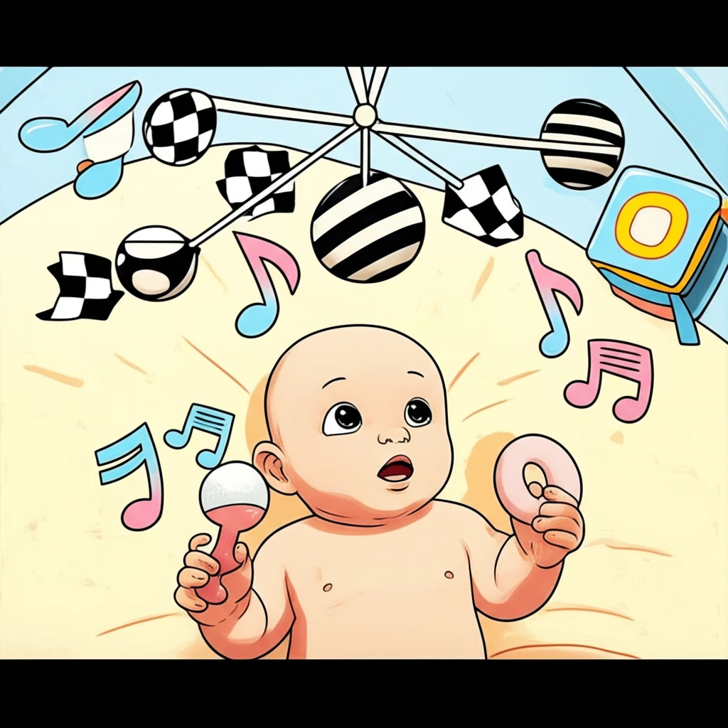 신생아 월령별 장난감 0개월부터 4개..