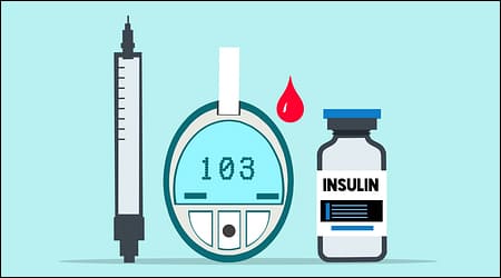혈당 체크 일러스트