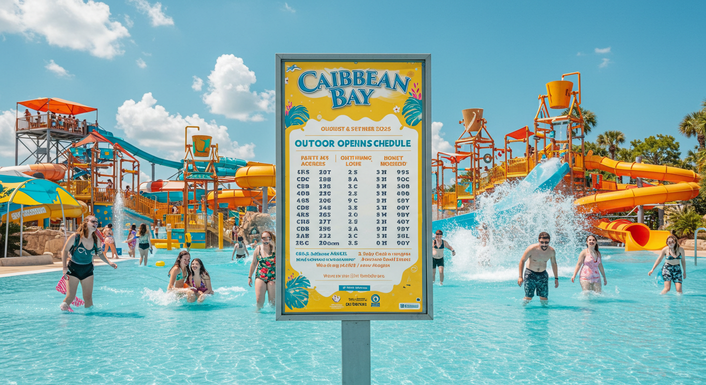 🌊 2025 캐리비안베이 8-9월 야외개장 일정 총정리 🌞
