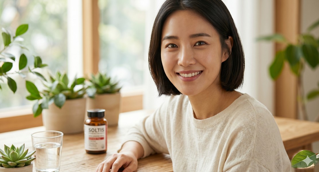 건강하고 맑은 눈동자를 가진 현대인의 신뢰감 있는 미소