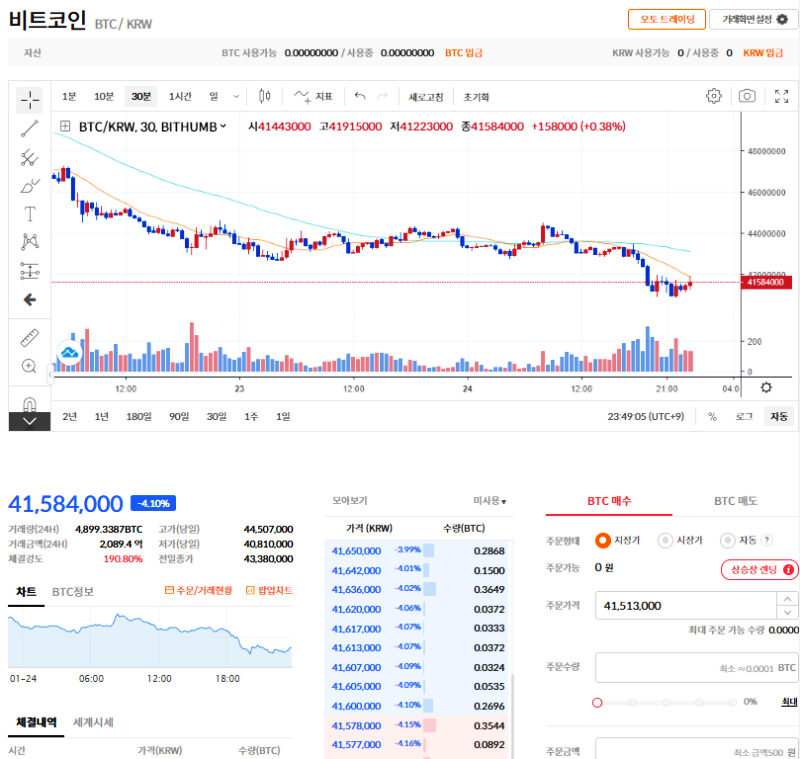 비트코인-30분봉-차트