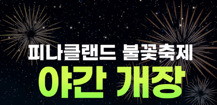 아산 피나클랜드 야간개장