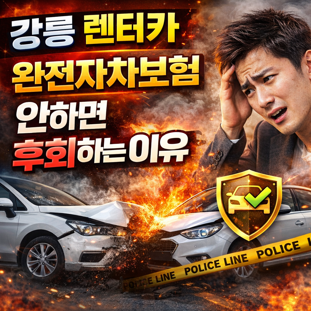 강릉 렌터카 완전자차보험 안하면 후회하는 이유