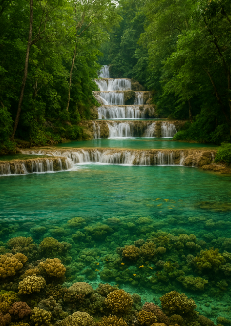 꽝시 폭포 (Kuang Si Falls)