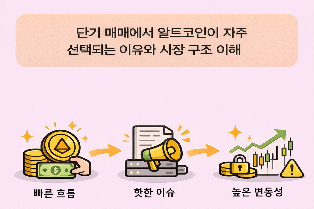 단기 매매에서 알트코인이 자주 선택되는 이유와 시장 구조 이해