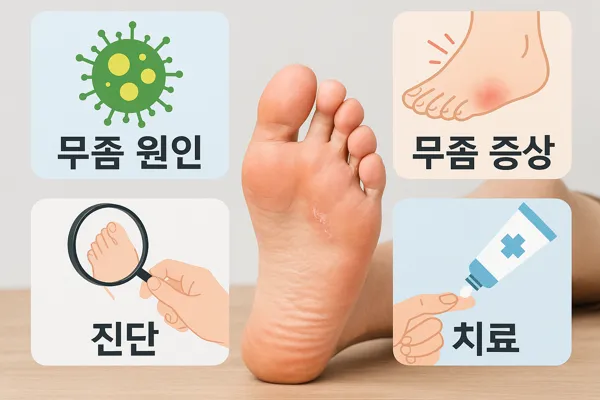 위생 습관으로 무좀 예방하기