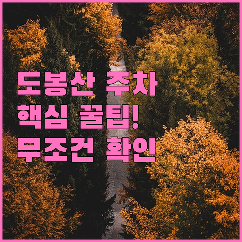 도봉산 등산객을 위한 도봉역 및 도봉..