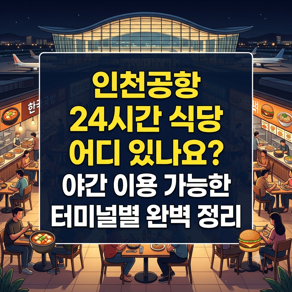 인천공항 24시간 식당