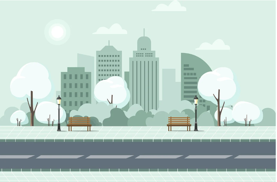 항저우 도시 풍경 이미지