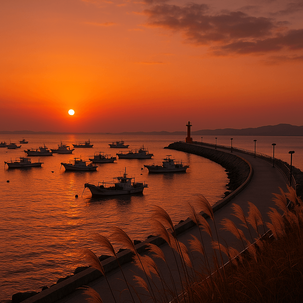 10월 바다와 노을이 만나는 가을의 끝자락, 김포 대명항 가을 나들이