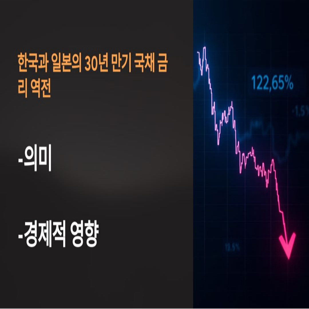 한국과 일본 30년 만기 국채 금리 역전 의미와 경제적 영향