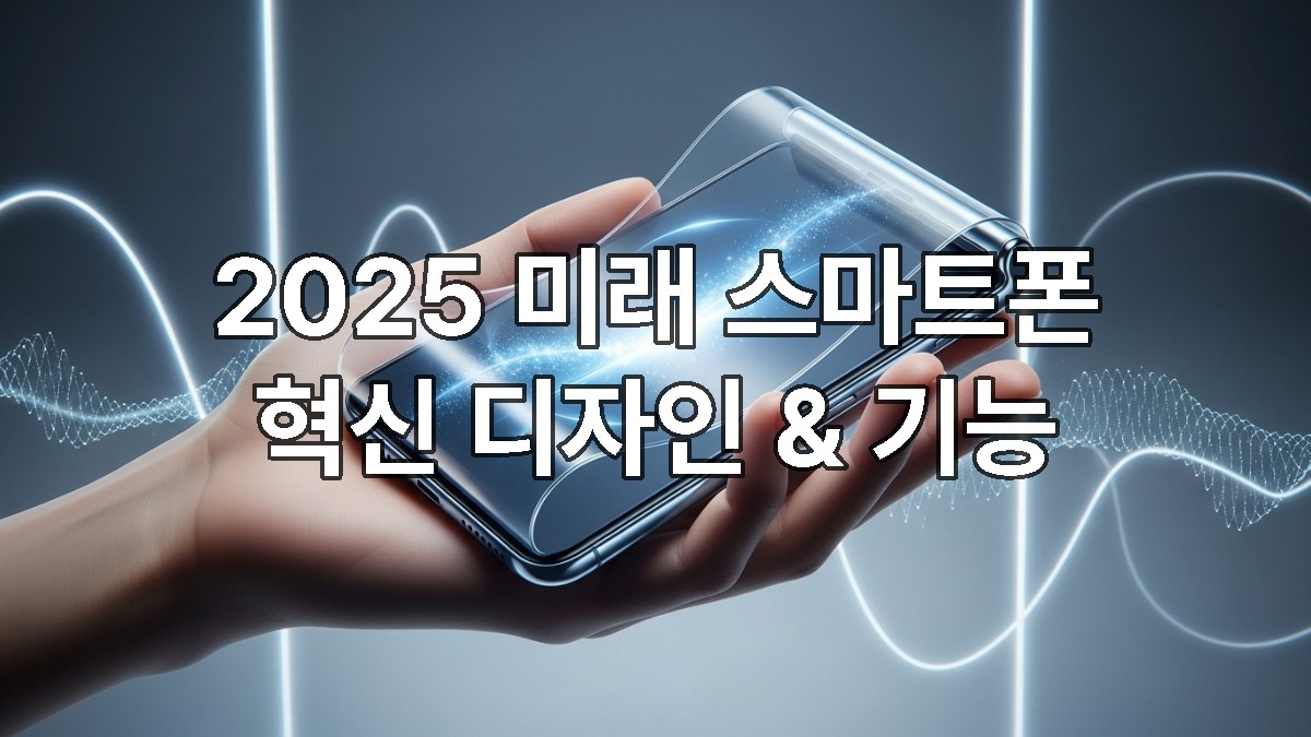 미래형 투명 및 롤러블 디스플레이 스마트폰.