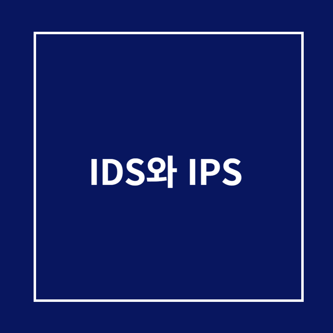 IDS와 IPS 뜻