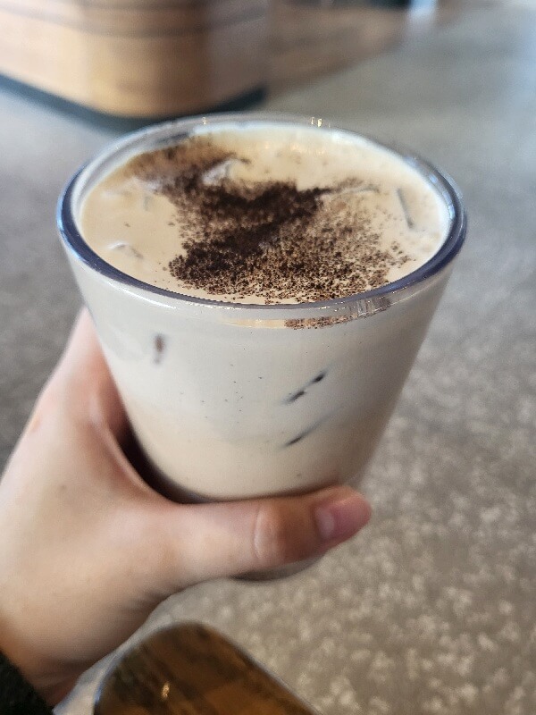 스타벅스 더블 에스프레소 크림라떼 탕종베이글