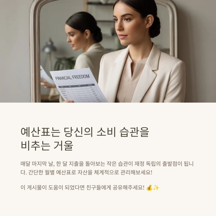 예산 스트레스는 이제 그만! 똑똑한 월별 예산 시트 관리법