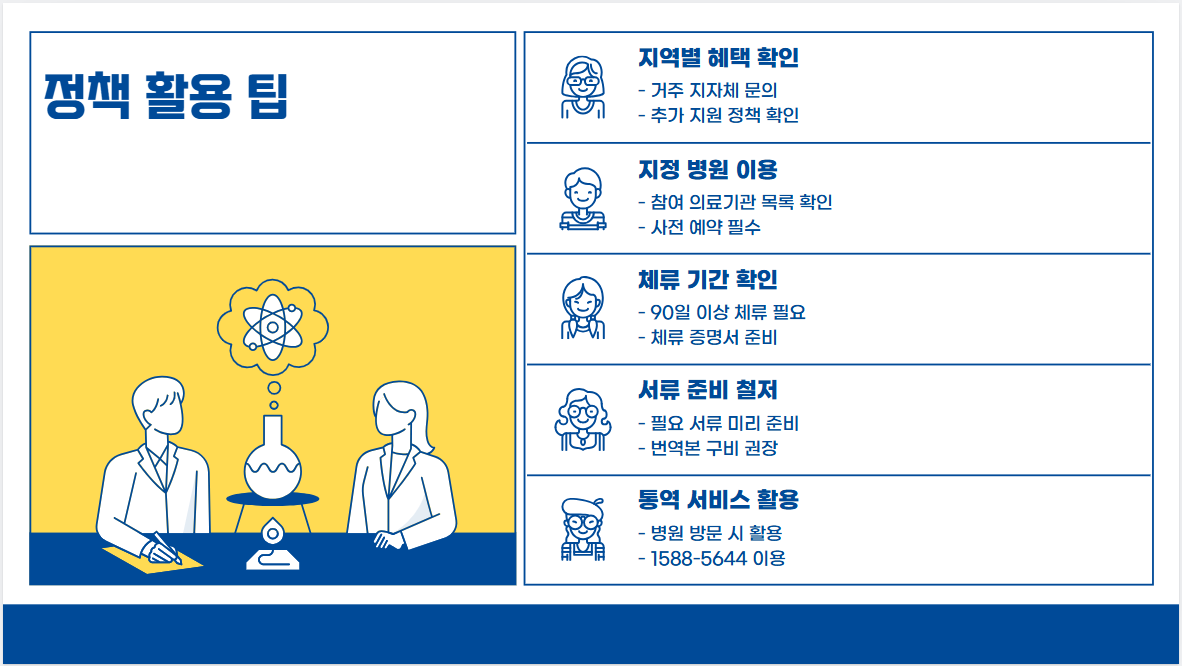 결혼이민자 및 외국인 부모를 위한 의료비 지원