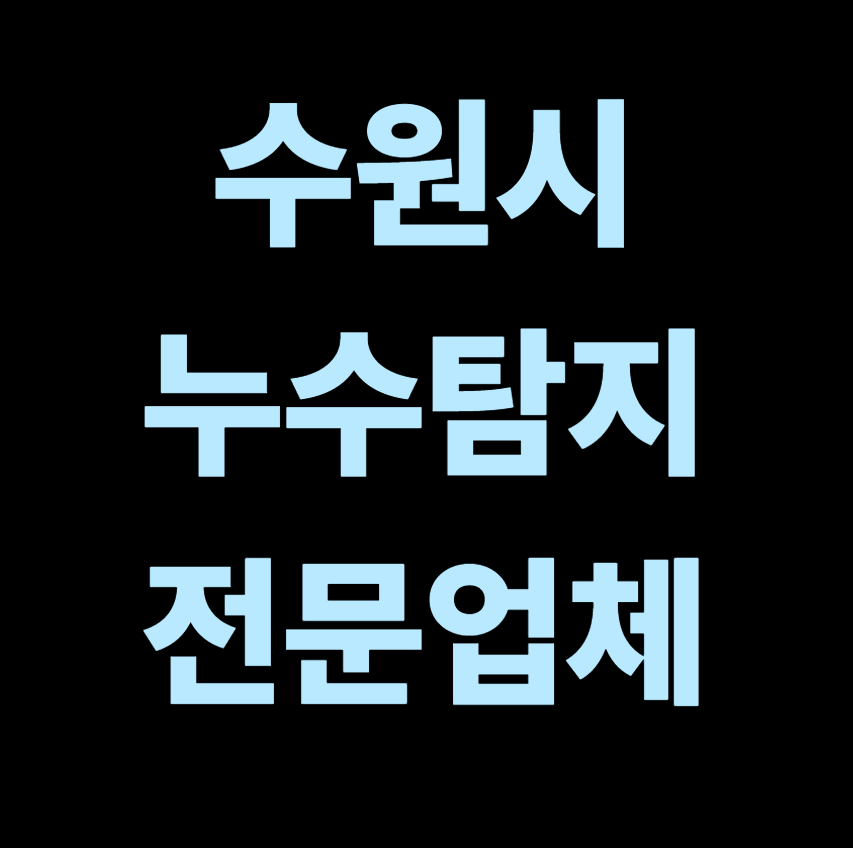 수원시 누수탐지 전문업체