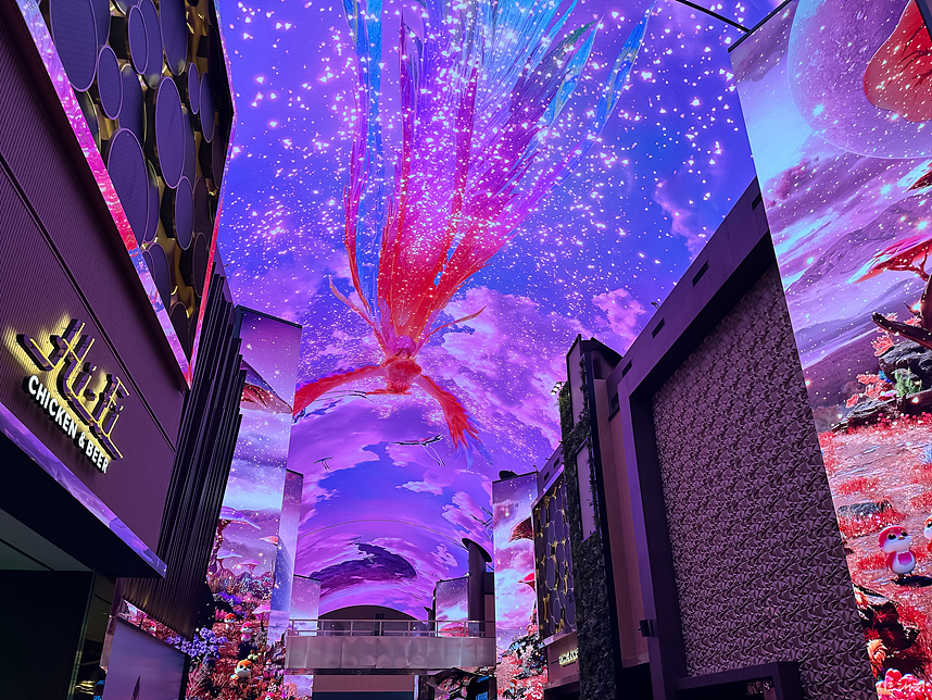 영종도 인스파이어 엔터테이먼트 리조트 미디어 아트 오로라