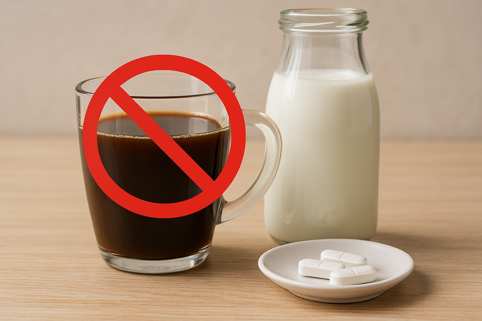 칼슘 흡수를 방해하는 커피와 유제품 조합 이미지