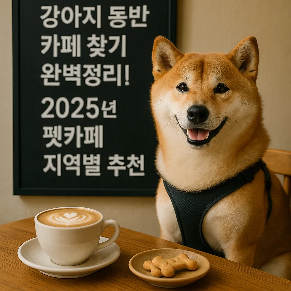 강아지 동반 카페 찾기 완벽정리! 2025년 펫카페 지역별 추천