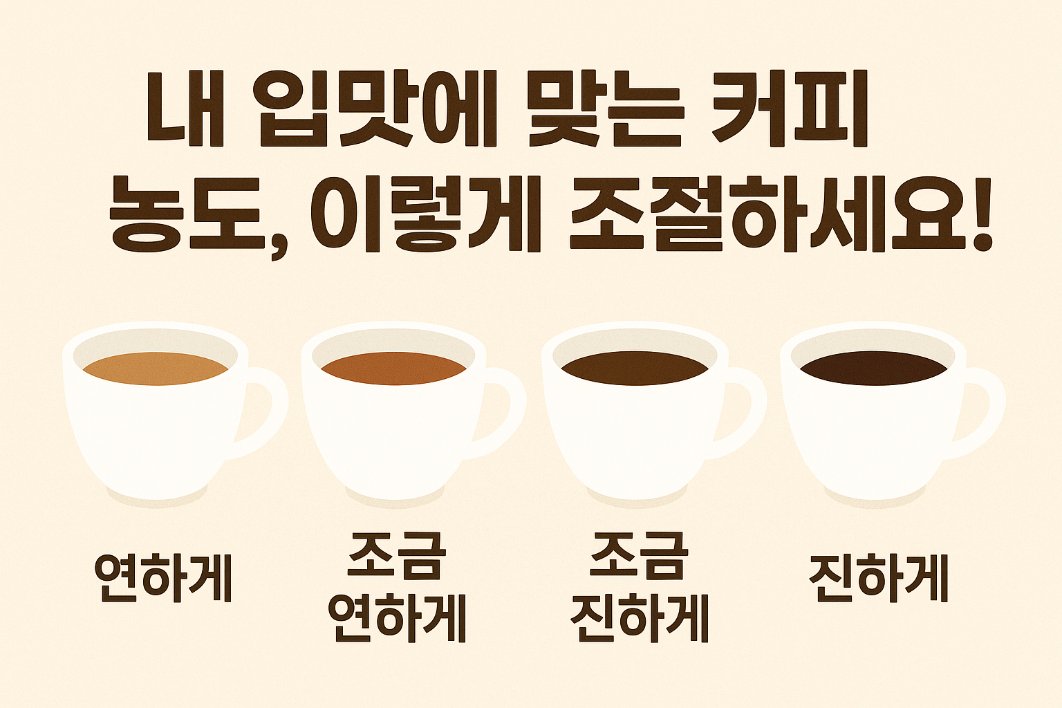 커피 농도