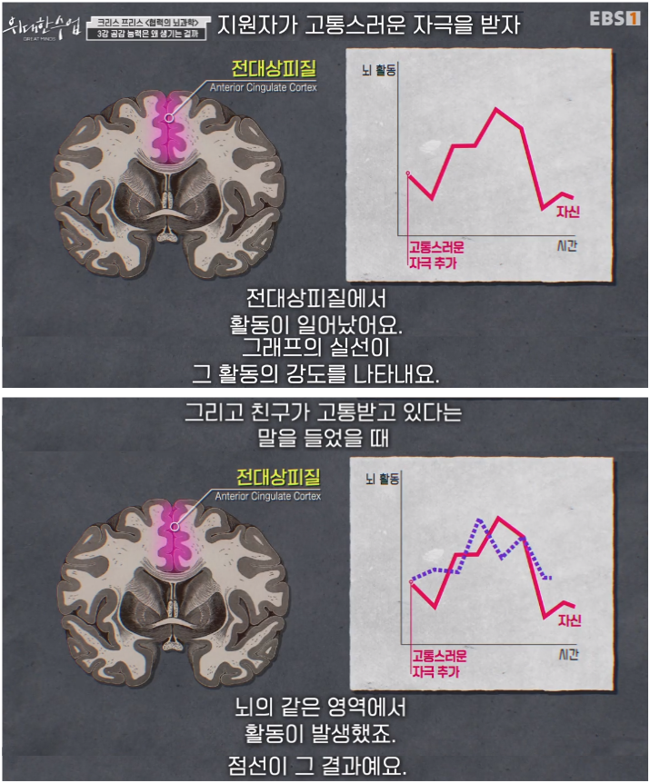 &quot;alt&quot;:&quot;내가 고통을 받았을 때와 타인의 고통을 알았을 때의 뇌의 변화&quot;