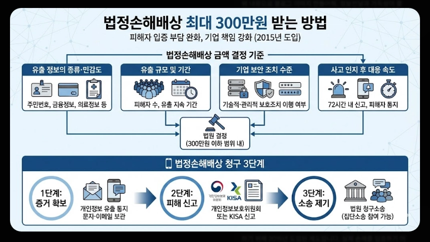 개인정보유출 피해보상금액