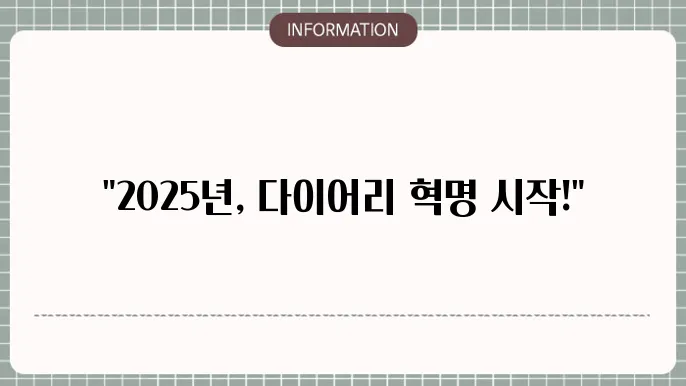 2025 굿노트 다이어리 무료 속지 TOP 4 추천