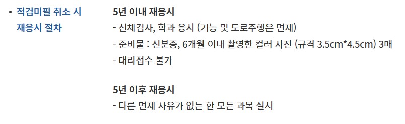 운전면허 적성검사 준비물