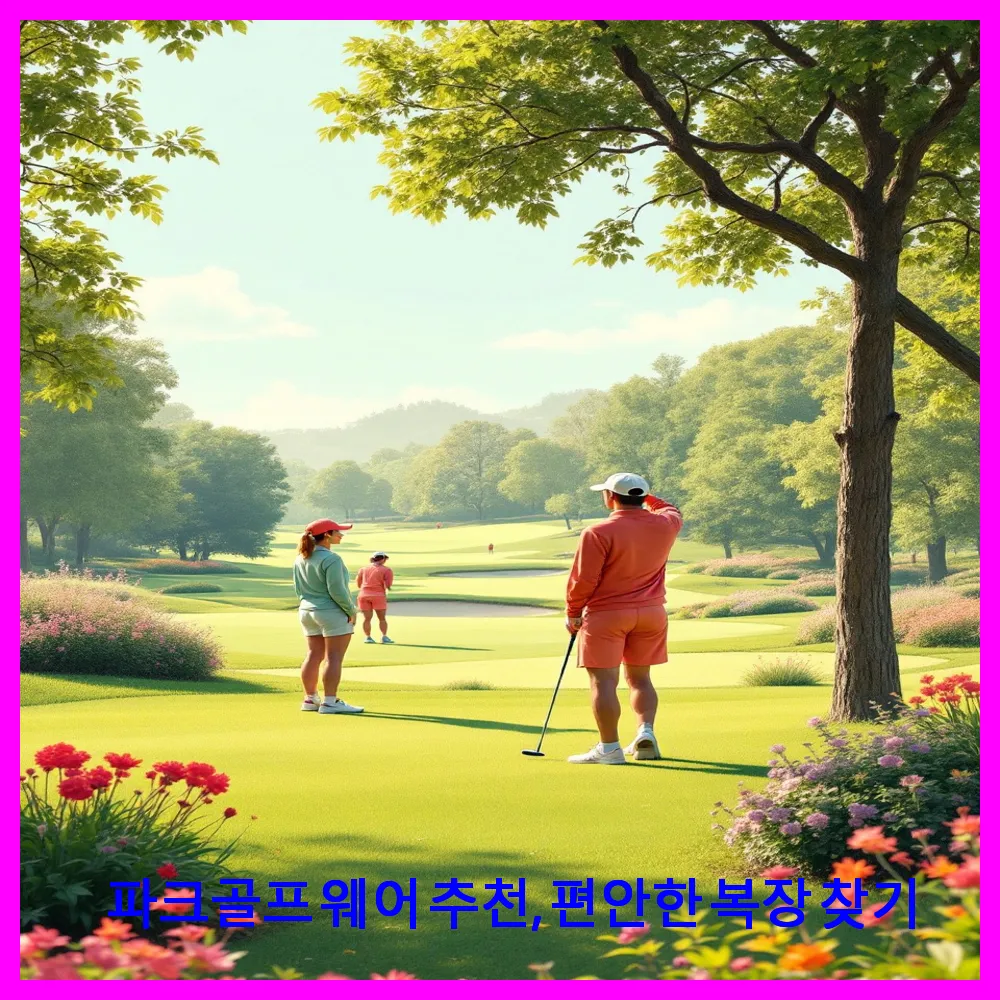 파크골프 웨어 추천, 편안한 복장 찾기