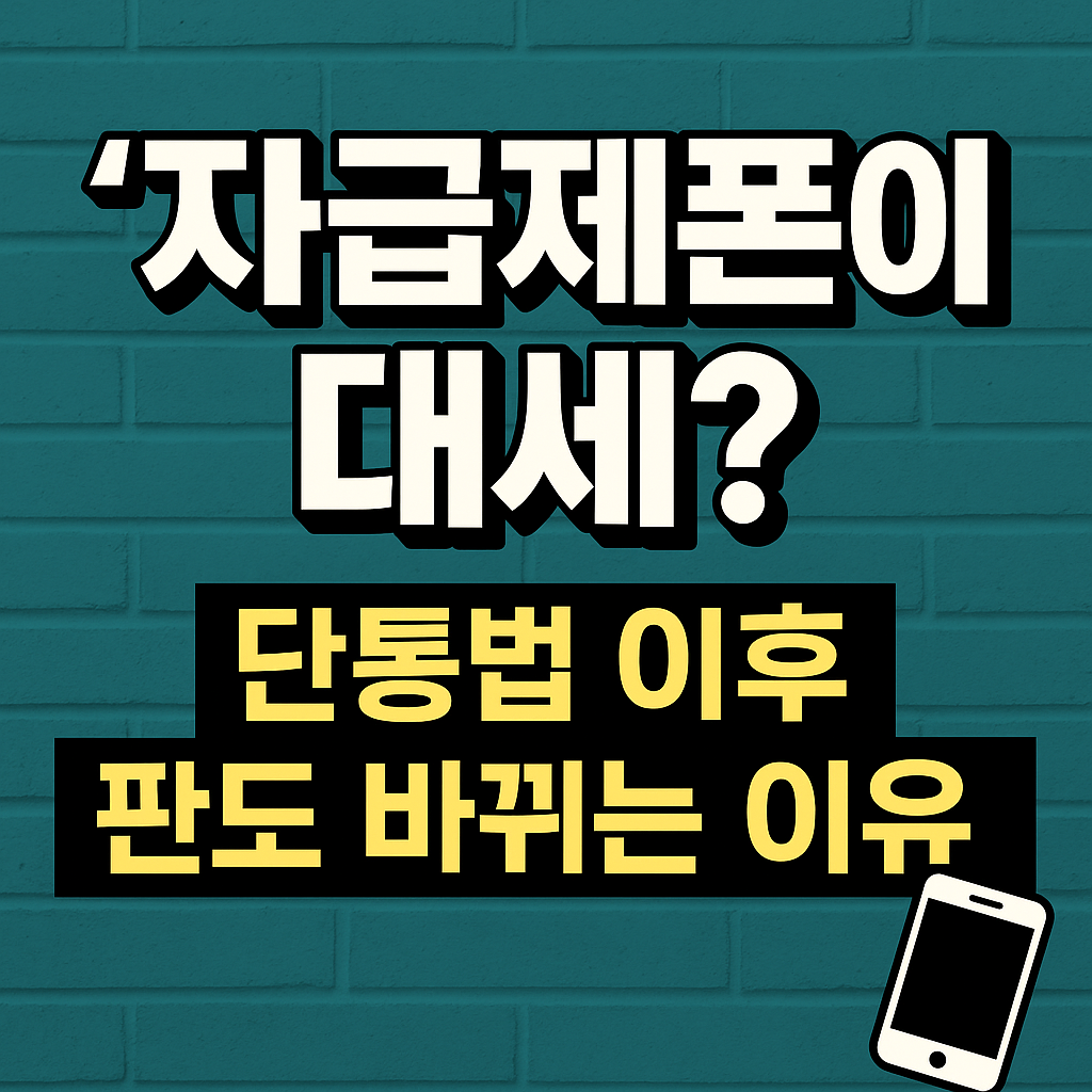 단통법 이후 판도 바뀌는 이유