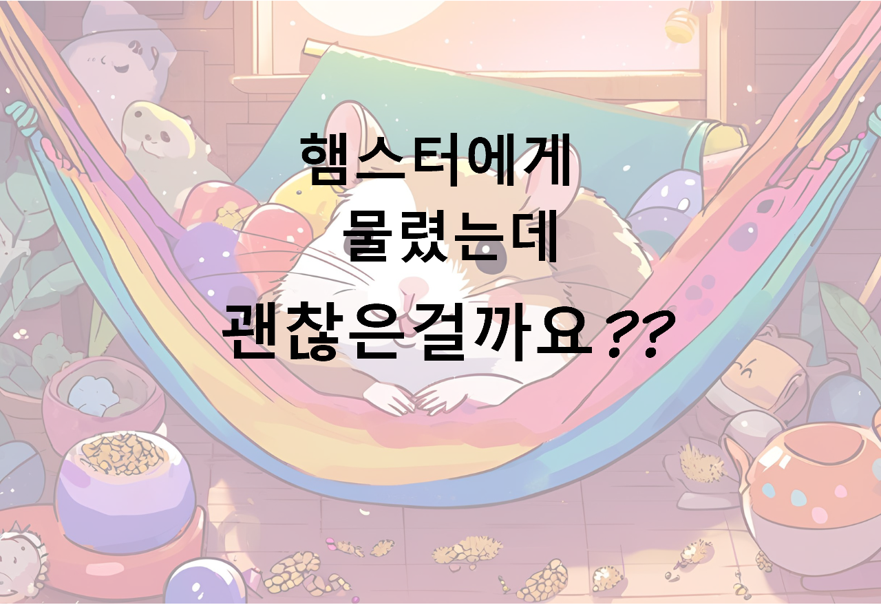 햄스터에게 물려도 괜찮은가요??