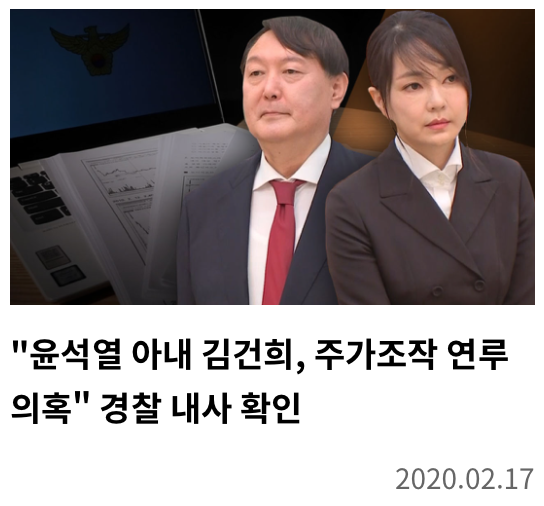 김건희와 도이치모터스 그리고 주가 조작
