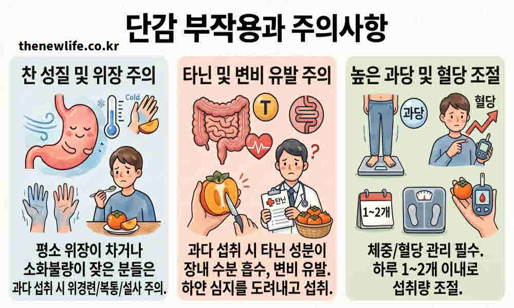 단감 효능 부작용