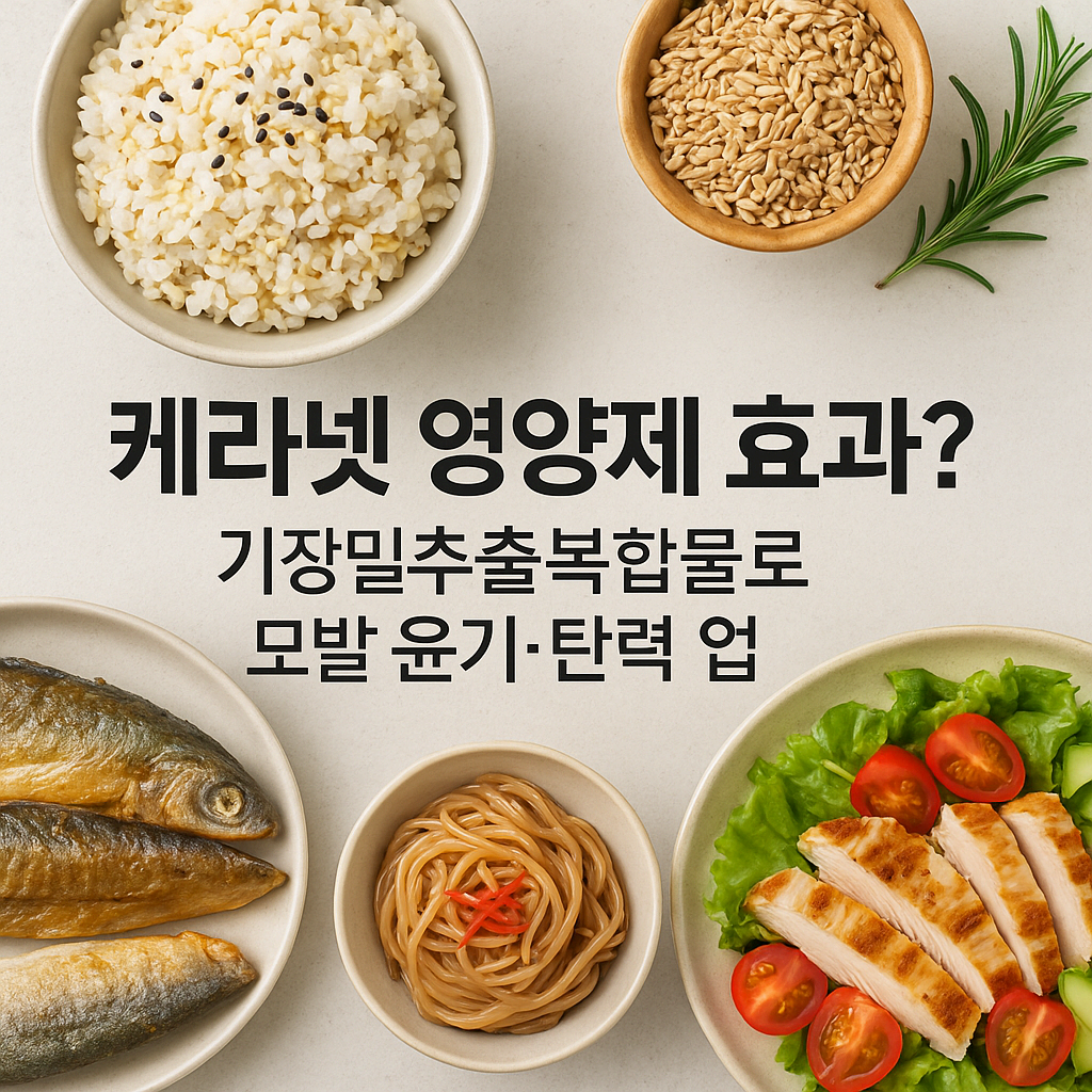 케라넷 영양제 효과? 기장밀추출복합물로 모발 윤기&middot;탄력 업