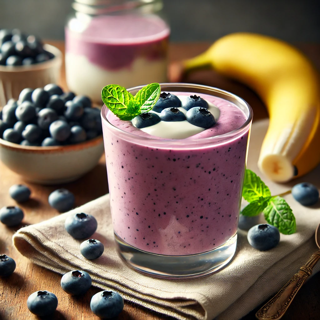 블루베리 바나나 스무디