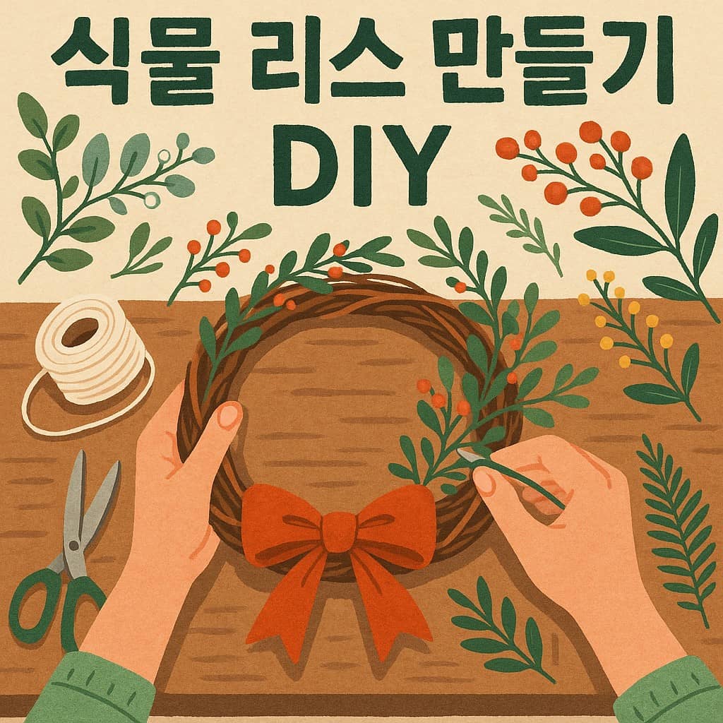 식물 리스 만들기 DIY