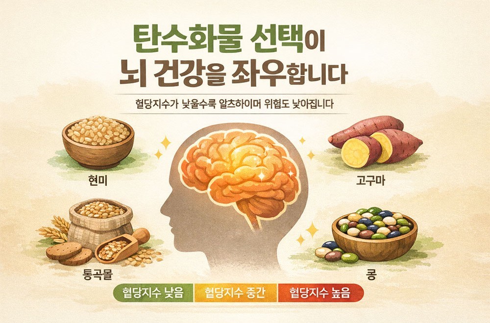 탄수화물 선택이 뇌 건강을 좌우합니다