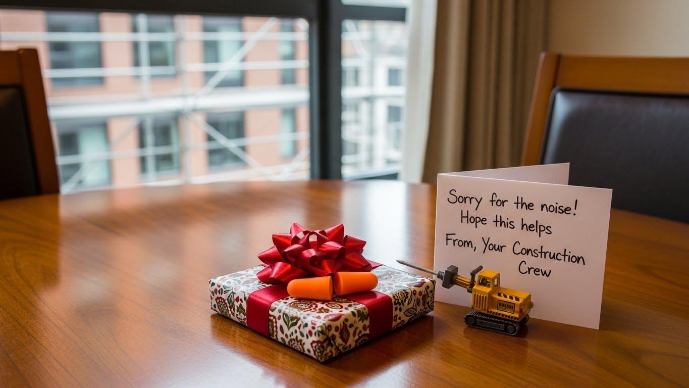 인테리어 공사 소음 선물