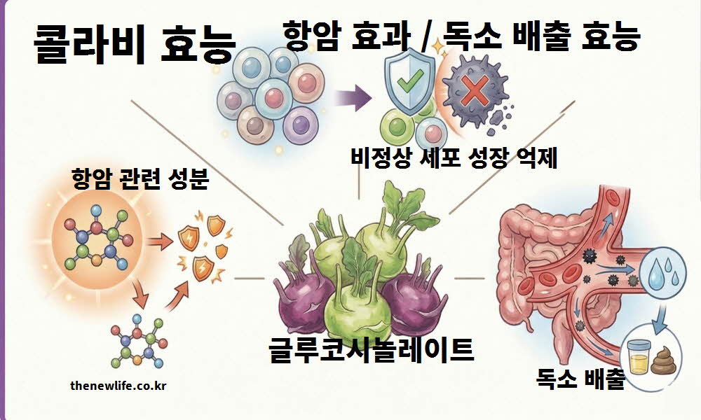 콜라비 효능 항암 효과 독소 배출