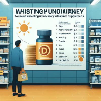 비타민D 보충제: 돈 낭비를 막는 실용적인 해결책