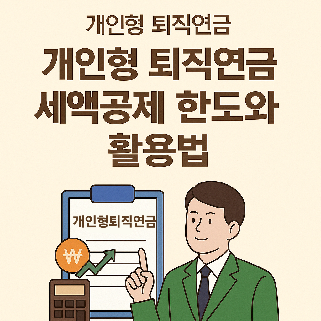 개인형 퇴직연금 세액공제 한도와 활용법