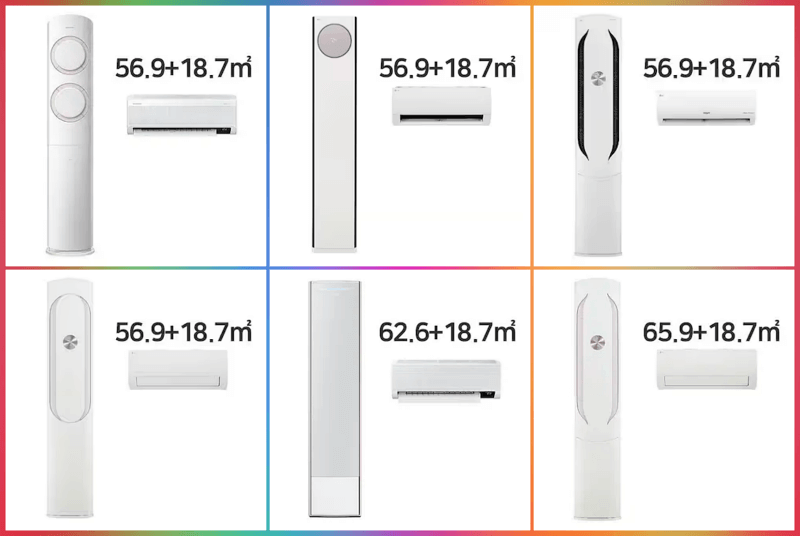 멀티형 에어컨 1~6위 인기 순위 제품사진