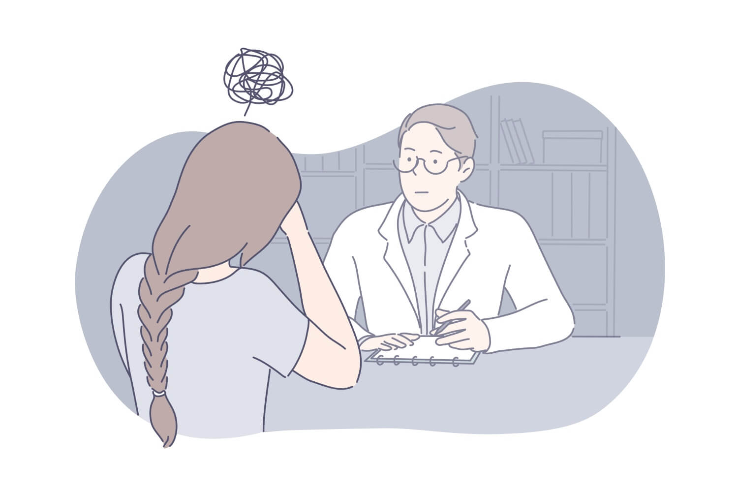 전문의에게-상담받는-여성