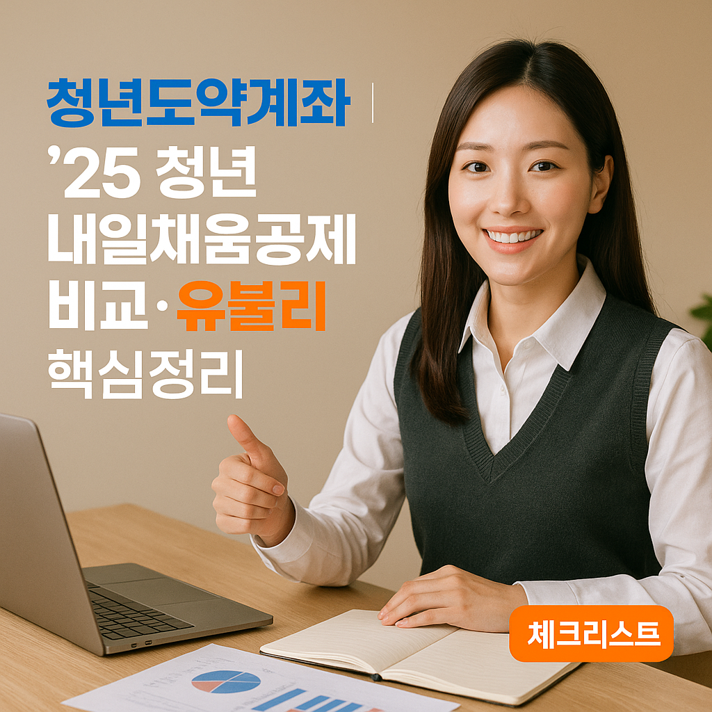 청년도약계좌 ｜ &rsquo;25 청년내일채움공제 비교&middot;유불리 핵심정리