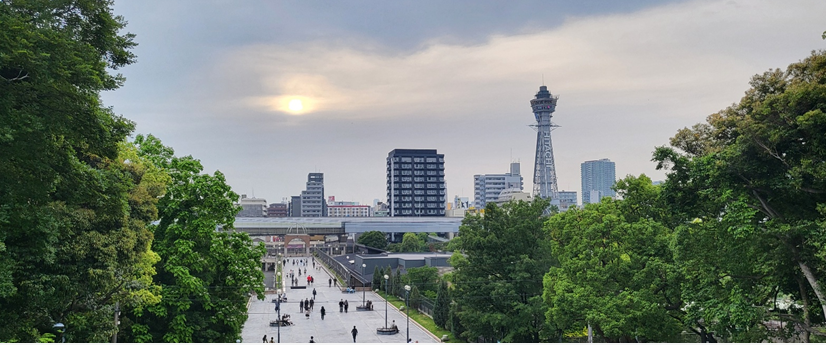 히타치가 보이는 전경