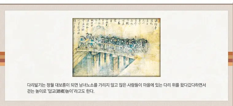 정월대보름-민속놀이-다라밟기