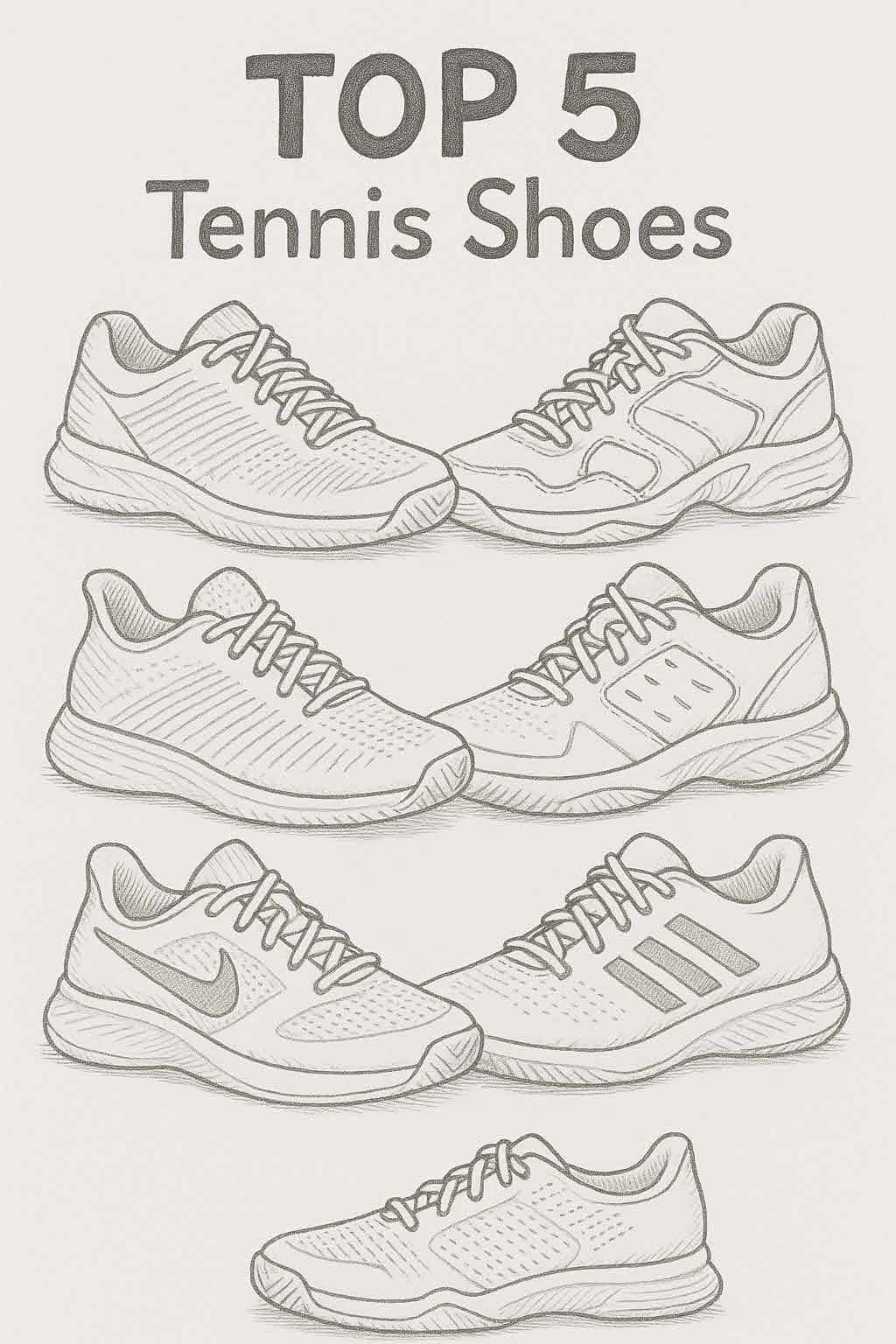 처음 테니스화를 고르는 테린이를 위한 추천 TOP5 – 실전 구매 가이드